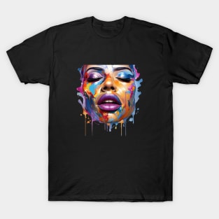 Colourful fun face design T-Shirt